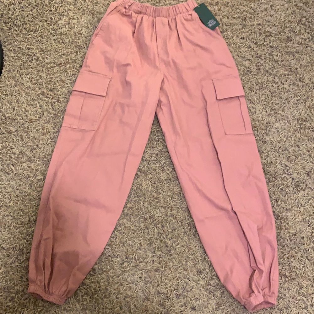 Pink Cargo Joggers